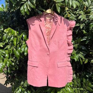 Maggie Marilyn Asymmetrical Ruffle Vest